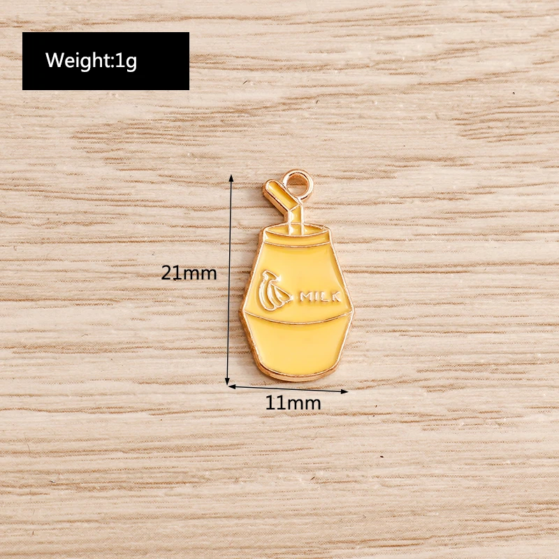 10pcs 11*21mm Banana Milk Bottle Charms for Jewelry Findings Enamel Straw Pendants Charms DIY Necklaces Earrings Handmade Crafts
10pcs 11*21mm Banana Milk Bottle Charms for Jewelry Findings Enamel Straw Pendants Charms DIY Necklaces Earrings Handmade Crafts