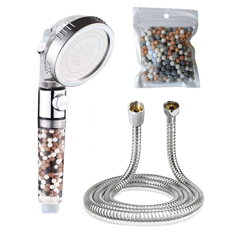 Shower Head Bathroom Shower Head With Switch On Off Button High Pressure Anion Filter Bath Head Water Saving Shower Bathroom Set
Shower Head Bathroom Shower Head With Switch On Off Button High Pressure Anion Filter Bath Head Water Saving Shower Bathroom Set