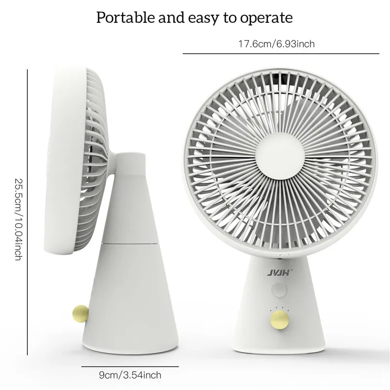 Mini Rechargeable Desk Fan Cordless Low Noise Small Fan Angle Adjustable Cooling Fan for Office Outdoor Camping Picnic 4 Speeds
Mini Rechargeable Desk Fan Cordless Low Noise Small Fan Angle Adjustable Cooling Fan for Office Outdoor Camping Picnic 4 Speeds
