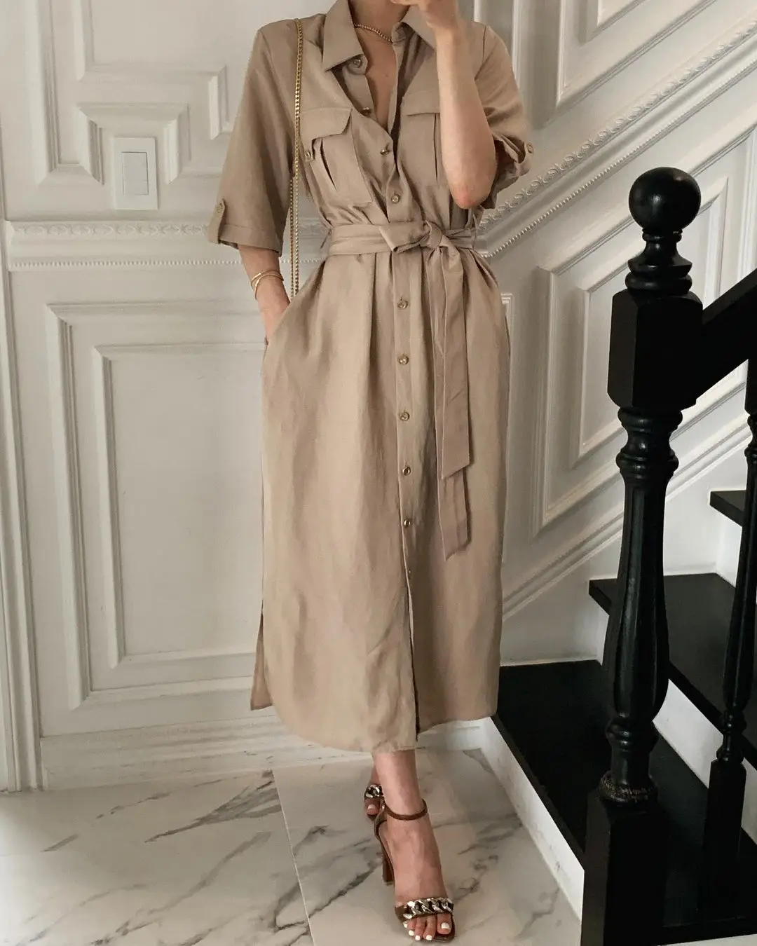 Summer Women's Office Shirt Dress Casual Solid Color Single Breasted Short Sleeve Bandage Dress 2021 Female Vestidos
Summer Women's Office Shirt Dress Casual Solid Color Single Breasted Short Sleeve Bandage Dress 2021 Female Vestidos