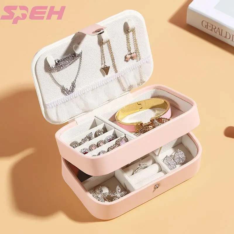 double-layer jewelry storage box bracelet earrings ring jewelry box PU leather jewelry box
double-layer jewelry storage box bracelet earrings ring jewelry box PU leather jewelry box