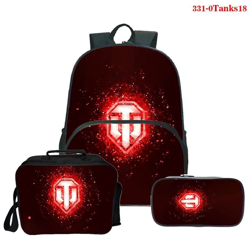 3pcs Mochila Game World of Tanks Backpack Casual Travel Bag Student Bookbag School Bag Boys Girls Back To School Shoulder Bags
3pcs Mochila Game World of Tanks Backpack Casual Travel Bag Student Bookbag School Bag Boys Girls Back To School Shoulder Bags