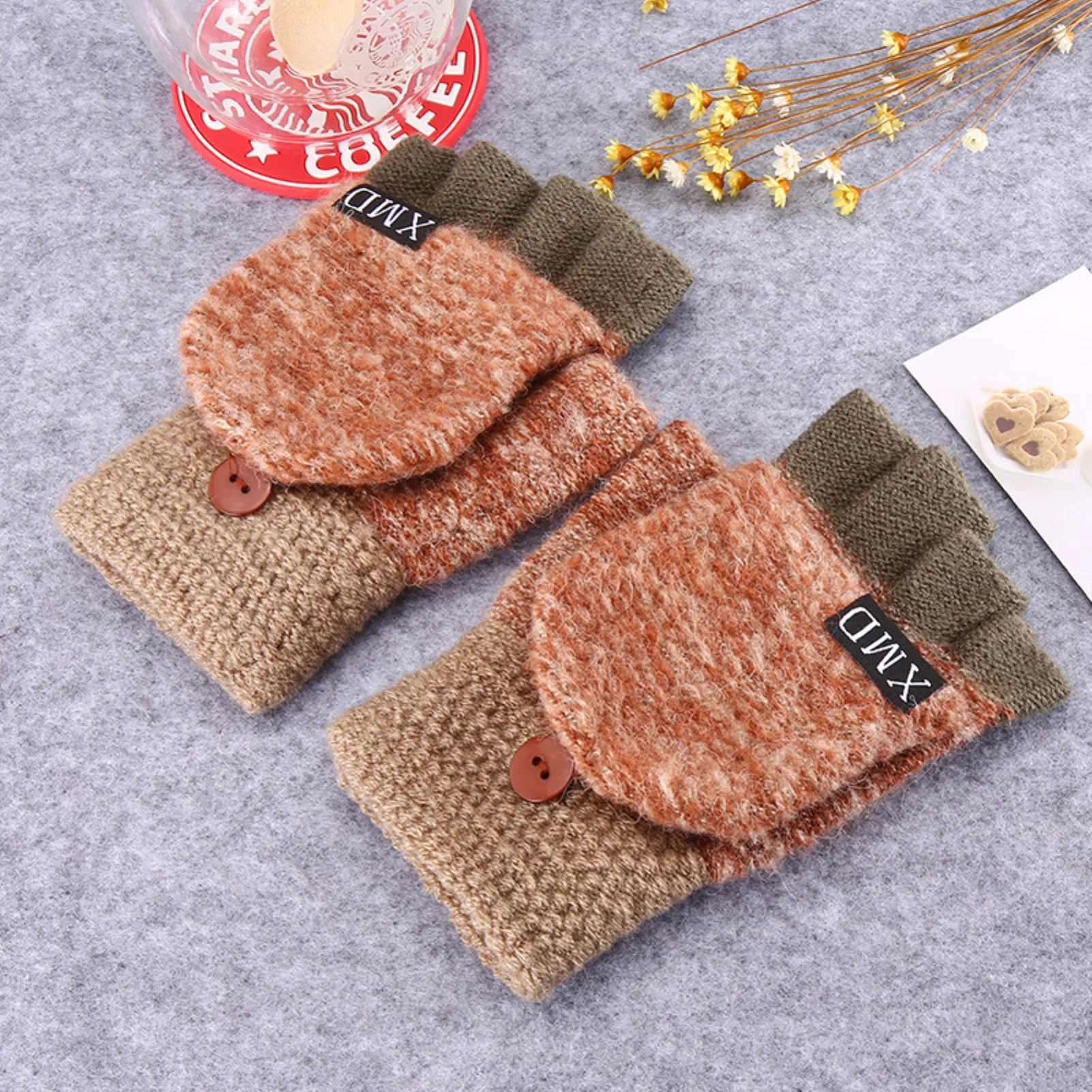 Women Gloves Winter Warm Thick Knitted Flip Cover Fingerless Gloves Mitten Hand Warmer Warm Exposed Finger Mittens 2020
Women Gloves Winter Warm Thick Knitted Flip Cover Fingerless Gloves Mitten Hand Warmer Warm Exposed Finger Mittens 2020