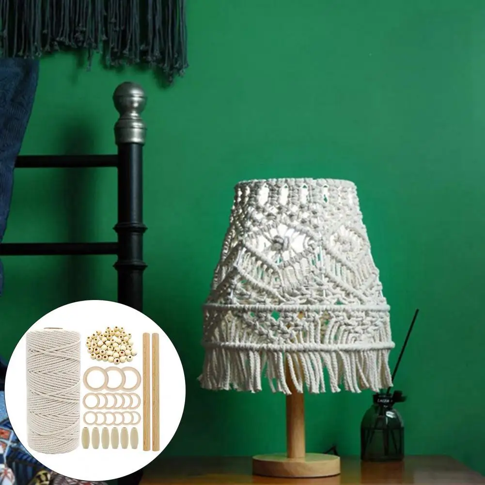 Macrame Cotton Cord Ornamental Easy to Use Home Plant Hanger Holder Macrame Cord Teether Macrame Kit Macrame Cord 1 Set
Macrame Cotton Cord Ornamental Easy to Use Home Plant Hanger Holder Macrame Cord Teether Macrame Kit Macrame Cord 1 Set