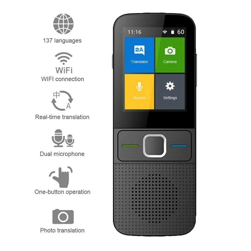 Language Translator Device,with Press Screen Offline Translation Device,13Countries Offline Voice Translation
Language Translator Device,with Press Screen Offline Translation Device,13Countries Offline Voice Translation