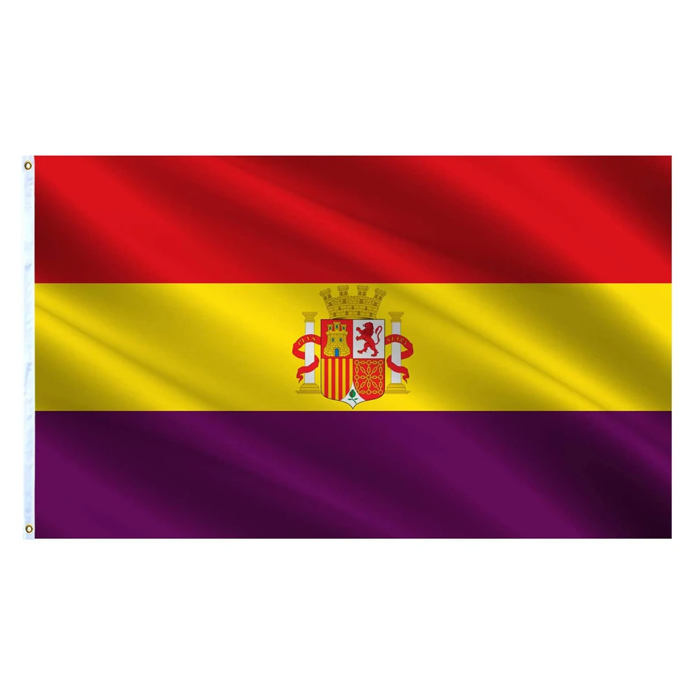 

Spanish Republican Flag 3X5 Ft Polyester Espana Republic Military Poster Banner Hanging Spain Flags