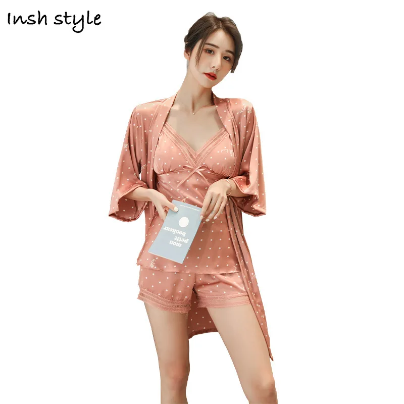 2021 Pyjama Pour Femme Silk Nightdress Women's Pajamas Shorts Robe Three Piece Satin Homewear Satin Robe Dropship
2021 Pyjama Pour Femme Silk Nightdress Women's Pajamas Shorts Robe Three Piece Satin Homewear Satin Robe Dropship