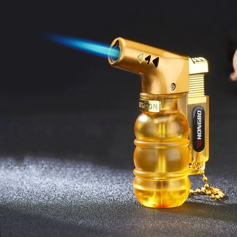 Visible Gas Butane Jet Lighter Turbine Torch Lighter Fireproof Windproof Spray Gun Metal Lighter 1300 C Gas Free Cigarette
Visible Gas Butane Jet Lighter Turbine Torch Lighter Fireproof Windproof Spray Gun Metal Lighter 1300 C Gas Free Cigarette