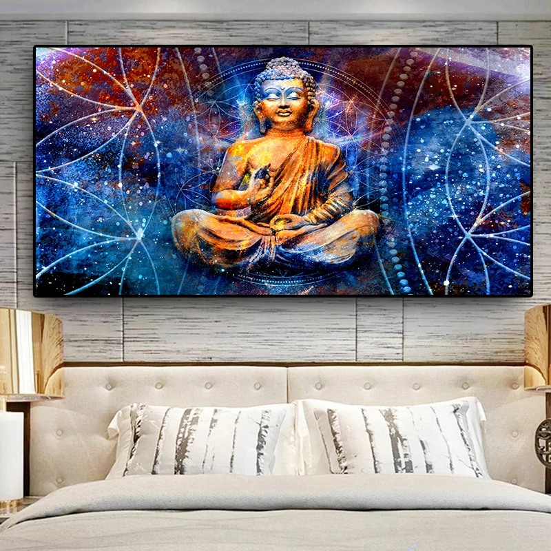 Abstract Psychedelic Zen Lord Buddha Oil Painting on Canvas Cuadros Religious Posters and Prints Wall Picture For Living Room
Abstract Psychedelic Zen Lord Buddha Oil Painting on Canvas Cuadros Religious Posters and Prints Wall Picture For Living Room
