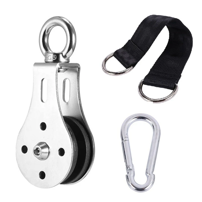 Bearing Pulley Home Gym Stainless Steel Accessories for Fitness Lifting Cable Machine Workout Fitness Equipment
Bearing Pulley Home Gym Stainless Steel Accessories for Fitness Lifting Cable Machine Workout Fitness Equipment