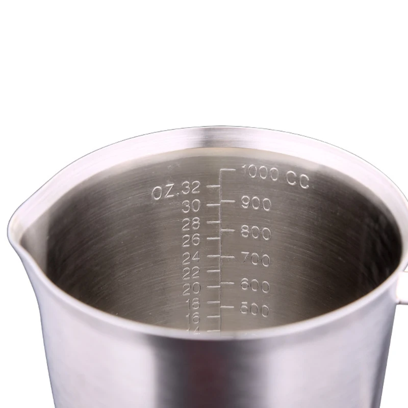 1pc Thick stainless steel 304 measuring cup with scale 500ml 1000ml 2000ml kitchen baking tea large capacity measuring cup
1pc Thick stainless steel 304 measuring cup with scale 500ml 1000ml 2000ml kitchen baking tea large capacity measuring cup