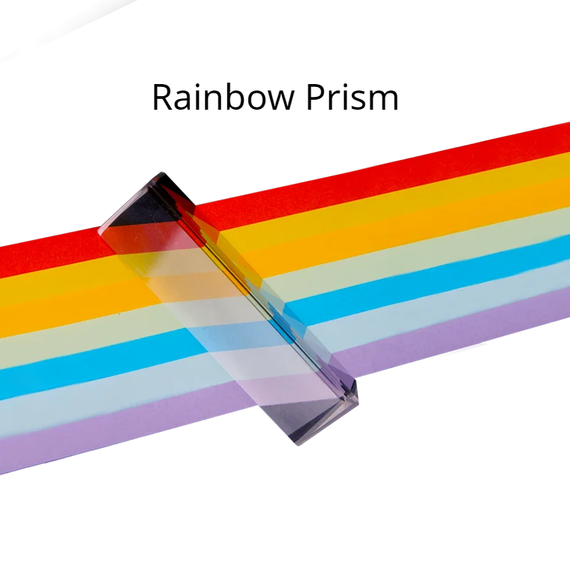30X30X200MMTriangular Prism BK7 Optical Prisms Glass Physics Teaching Refracted Light Spectrum Rainbow Children Students Present
30X30X200MMTriangular Prism BK7 Optical Prisms Glass Physics Teaching Refracted Light Spectrum Rainbow Children Students Present
