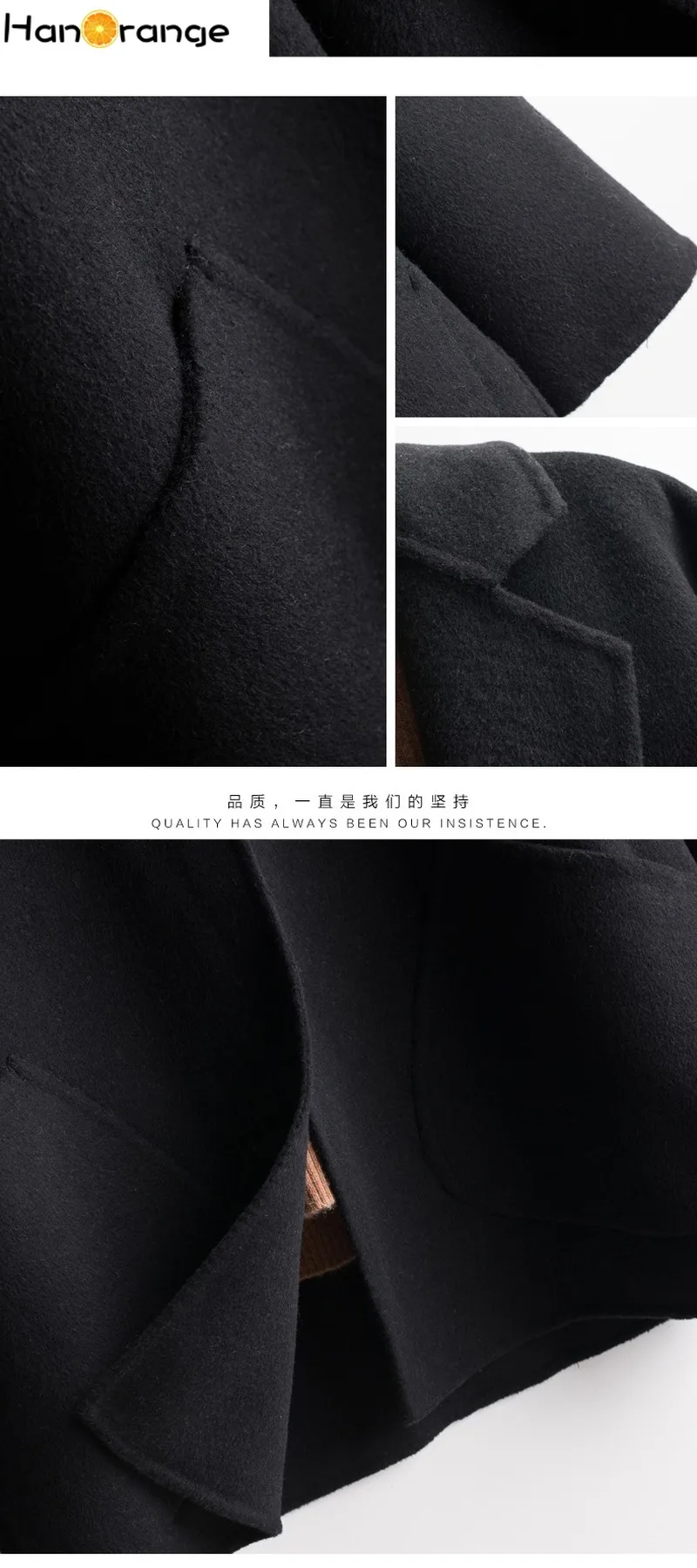 Winter Double-Sided Wool Coat Women 100% Pure Wool Short-Height Cocoon Loose Coat