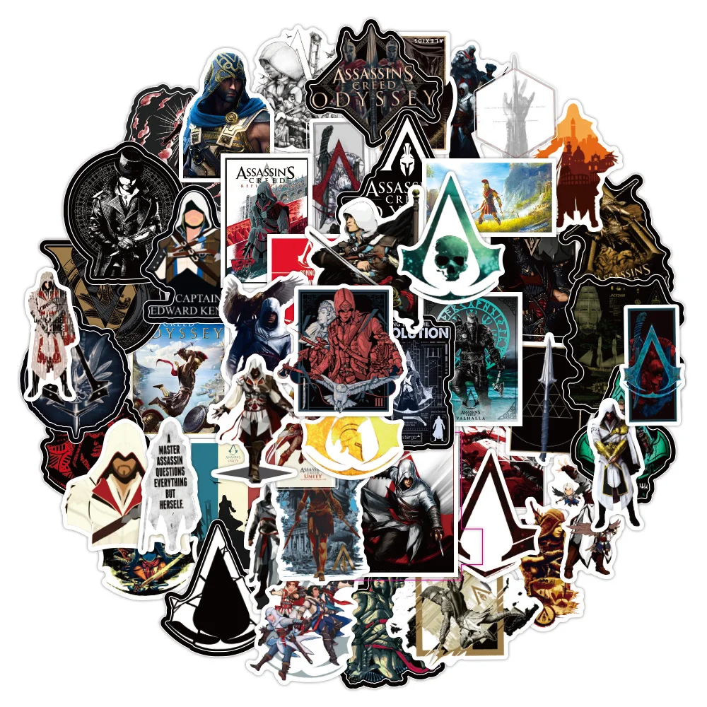 10/30/50PCS New Assassin Creed Personalized Decoration Graffiti Waterproof Sticker Notebook Skateboard Helmet Water CupWholesale
10/30/50PCS New Assassin Creed Personalized Decoration Graffiti Waterproof Sticker Notebook Skateboard Helmet Water CupWholesale