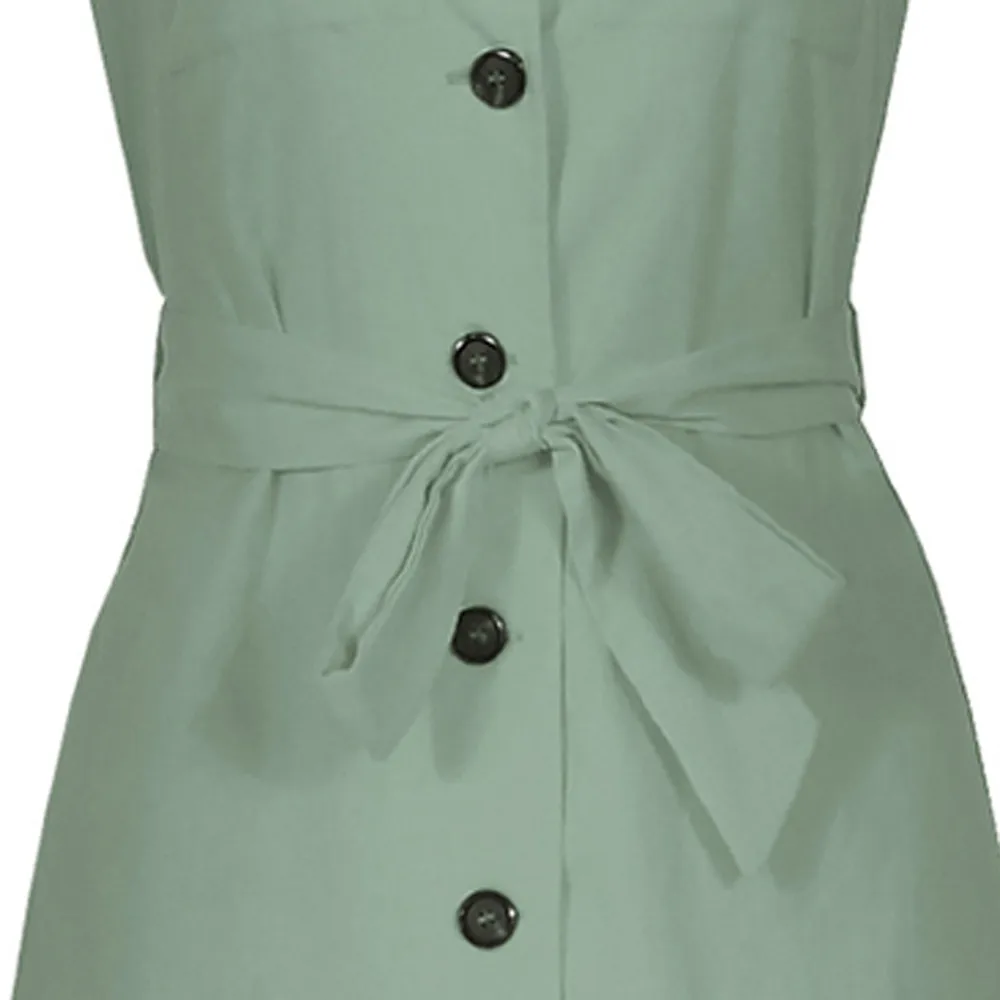 Summer Dress Women Fashion Sexy Deep V Neck Bandage Button Sleeveless Mini Dress Casual Belt Office Dresses Vestidos Robe
Summer Dress Women Fashion Sexy Deep V Neck Bandage Button Sleeveless Mini Dress Casual Belt Office Dresses Vestidos Robe