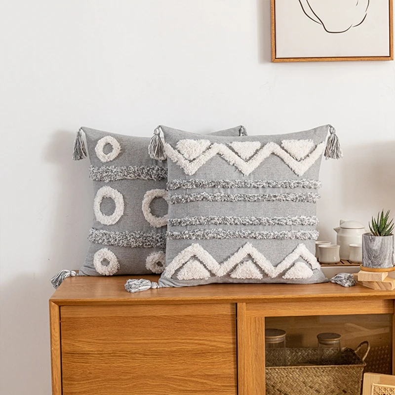 Bohemian Tassel Cushion Cover 45X45Cm Fashion Geometric Fluffy Gray Pillowcase Cover Living Room Sofa Bedroom Home Decoration
Bohemian Tassel Cushion Cover 45X45Cm Fashion Geometric Fluffy Gray Pillowcase Cover Living Room Sofa Bedroom Home Decoration