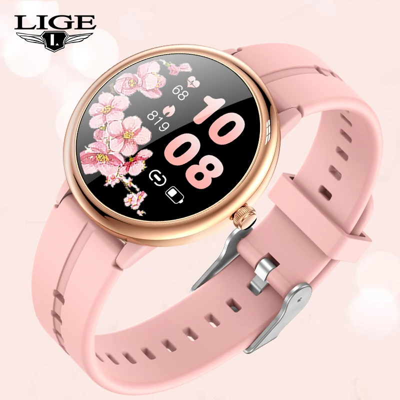 LIGE Smart Watch Women Physiological Heart Rate Blood Pressure Monitor Fitness Trackers Lady DIY dial Smartwatch For Android IOS
LIGE Smart Watch Women Physiological Heart Rate Blood Pressure Monitor Fitness Trackers Lady DIY dial Smartwatch For Android IOS