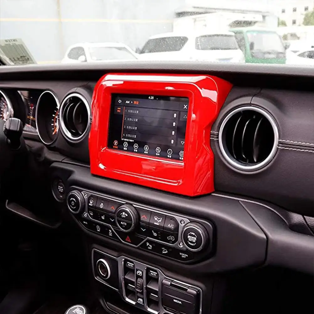 Red 7" GPS Navigation Panel Cover Trim Bezel For 2018 Interior Wrangler Styling 2020 Car 2019 Jeep Accessories JL F2A1
Red 7" GPS Navigation Panel Cover Trim Bezel For 2018 Interior Wrangler Styling 2020 Car 2019 Jeep Accessories JL F2A1