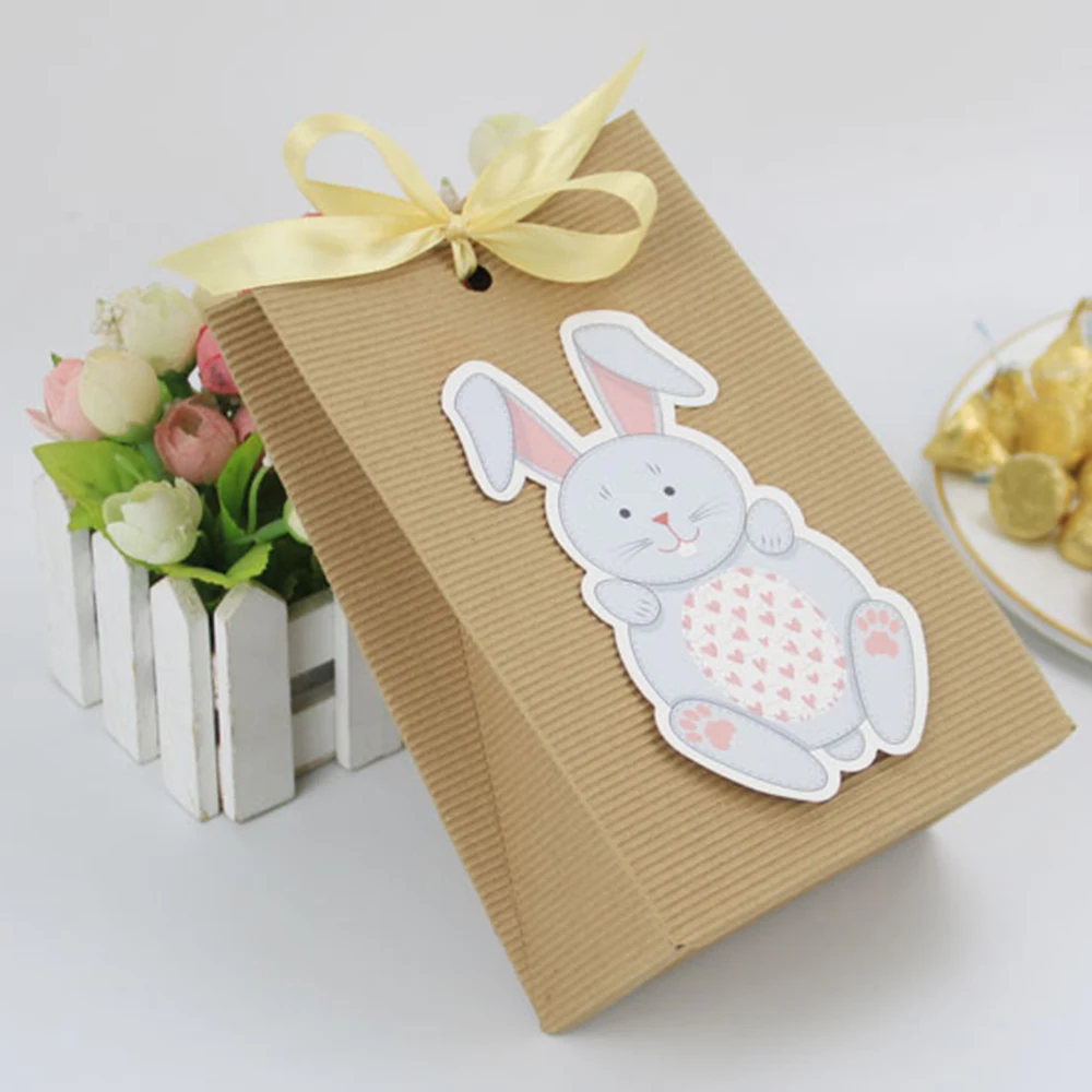 20pcs/set Easter Bunny Pattern Kraft Paper Bag for Easter Candy Chotolate Bag Eco-friendly Striped Gift Bag with Ribbon
20pcs/set Easter Bunny Pattern Kraft Paper Bag for Easter Candy Chotolate Bag Eco-friendly Striped Gift Bag with Ribbon