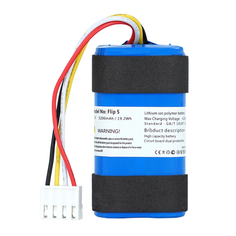 5PCS OHD Original High Capacity Speaker Battery For JBL Flip 5 Flip5 Portable Waterproof Wireless BT Speakers Batteries 5200mAh
5PCS OHD Original High Capacity Speaker Battery For JBL Flip 5 Flip5 Portable Waterproof Wireless BT Speakers Batteries 5200mAh