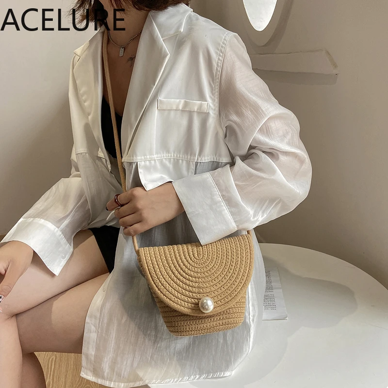 ACELURE Cotton Rope Messenger Bag Ladies Bucket Bag Summer Vacation Small Bag Female Fashion Woven Shoulder Crossbosy Bag
ACELURE Cotton Rope Messenger Bag Ladies Bucket Bag Summer Vacation Small Bag Female Fashion Woven Shoulder Crossbosy Bag