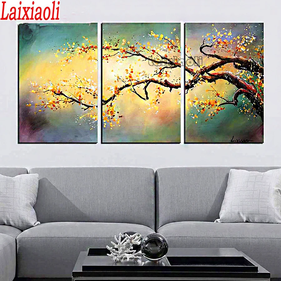 Abstract Plum blossom tree landscape 5D Diy Diamond Painting Cross Stitch Triptych Full Square Round Diamond Embroidery 3d decor
Abstract Plum blossom tree landscape 5D Diy Diamond Painting Cross Stitch Triptych Full Square Round Diamond Embroidery 3d decor
