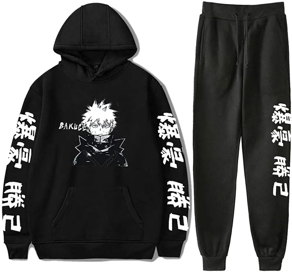 My hero gym unisex sweatshirt two-piece bakugou hoodies + jogger pant fashion streetwear Japanese anime female male set
My hero gym unisex sweatshirt two-piece bakugou hoodies + jogger pant fashion streetwear Japanese anime female male set