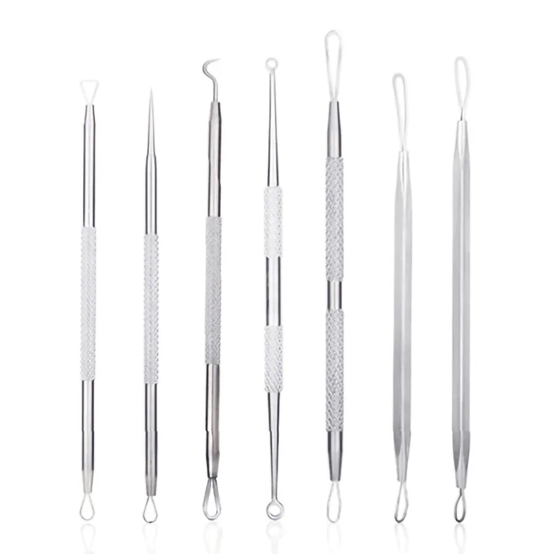 Face Skin Care Tool Stainless Steel Acne Removal Needles Pimple Blackhead Remover Tools Spoon Needles Facial Pore Cleaner
Face Skin Care Tool Stainless Steel Acne Removal Needles Pimple Blackhead Remover Tools Spoon Needles Facial Pore Cleaner