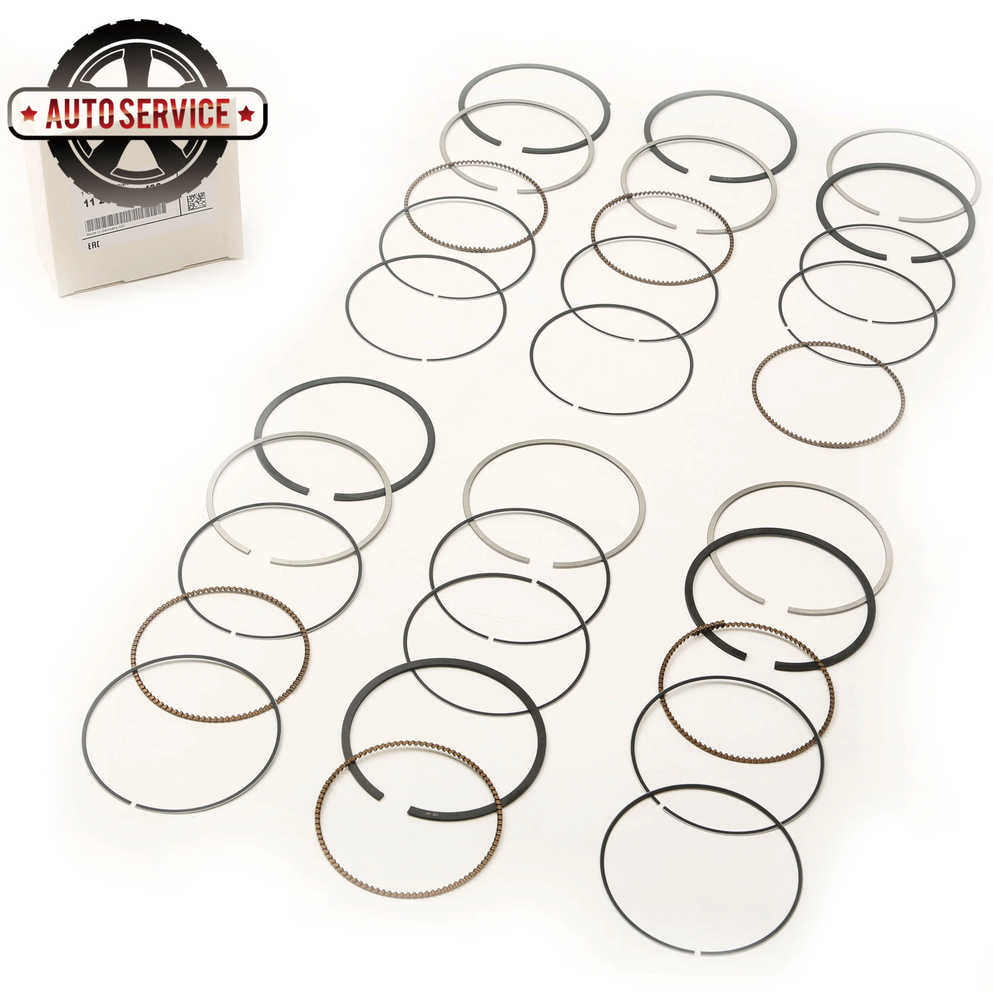 Piston Rings Set 85.00mm For BMW 130i 330i 630i 730Li xDrive25i X5 3.0si Z4 3.0si N52B30/N53B30 3.0L 11257559434 11 25 7 547 838
Piston Rings Set 85.00mm For BMW 130i 330i 630i 730Li xDrive25i X5 3.0si Z4 3.0si N52B30/N53B30 3.0L 11257559434 11 25 7 547 838