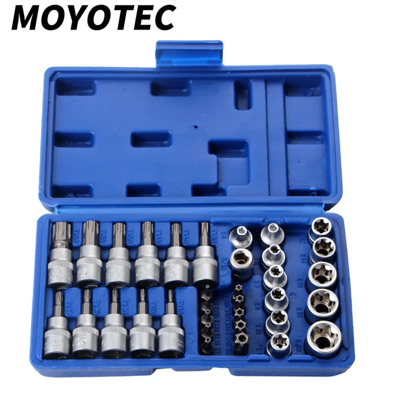 MOYOTEC 34 шт. набор многофункциональных торцевых головок Набор комбинированных втулок адаптер отвертки набор ручных инструментов
MOYOTEC 34 шт. набор многофункциональных торцевых головок Набор комбинированных втулок адаптер отвертки набор ручных инструментов