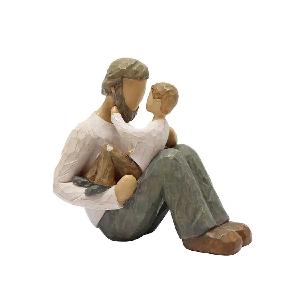 Father And Son Figurines Statues Resin Hand-painted Father-son Interaction Statues Meaningful Sculpture For Home Office Decora
Father And Son Figurines Statues Resin Hand-painted Father-son Interaction Statues Meaningful Sculpture For Home Office Decora