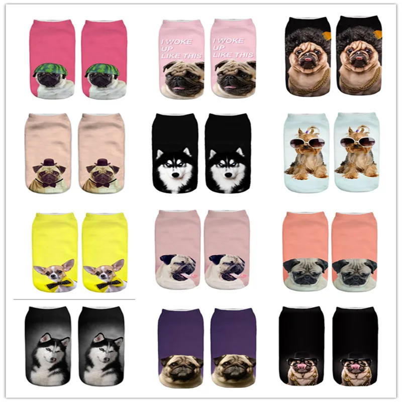 New Design 3D Printed Children Christmas Socks Funny Creative Pet Dog Face Unisex Cotton Harajuku Ankle Socks For 8-16T Kids
New Design 3D Printed Children Christmas Socks Funny Creative Pet Dog Face Unisex Cotton Harajuku Ankle Socks For 8-16T Kids