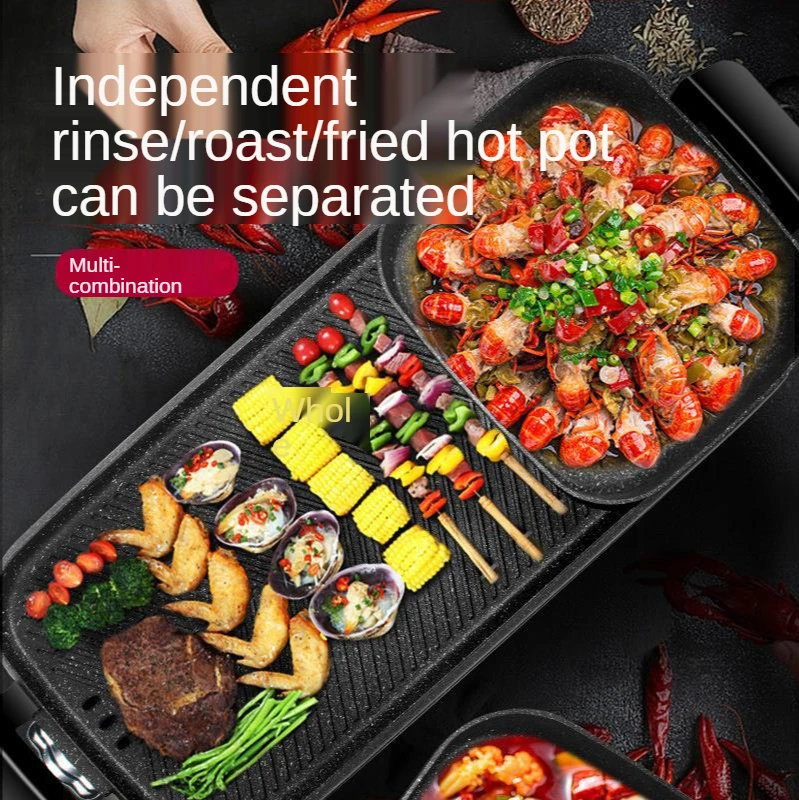 2 In 1 Multi-Function Separation Master Pot Hot Pot Fryer Grill Pan Non-Stick Grill BBQ Meal Skillet Barbecue Plate Roasting Pan
2 In 1 Multi-Function Separation Master Pot Hot Pot Fryer Grill Pan Non-Stick Grill BBQ Meal Skillet Barbecue Plate Roasting Pan