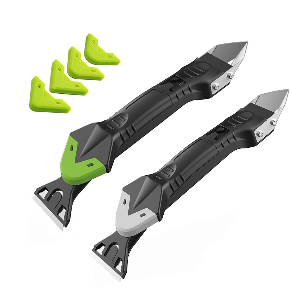 5 In 1 Silicone Remover Caulk Finisher Sealant Smooth Scraper Grout Kit Tools with Seam Tape Plastic Hand Tools Set Accessories
5 In 1 Silicone Remover Caulk Finisher Sealant Smooth Scraper Grout Kit Tools with Seam Tape Plastic Hand Tools Set Accessories