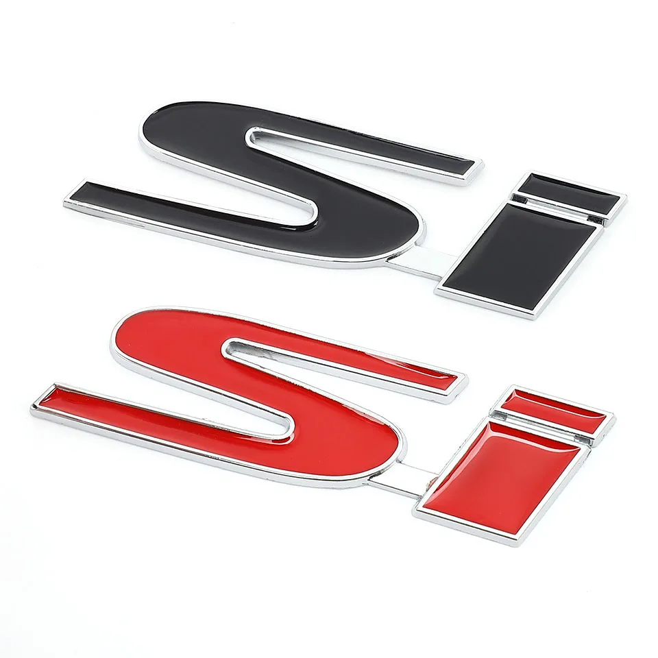 Car Sticker SI Logo Auto Emblem Badge 3D Metal Trunk Decals for Honda Civic Si Accord 2003-2007 Crv Hrv City Accessories | Автомобили и