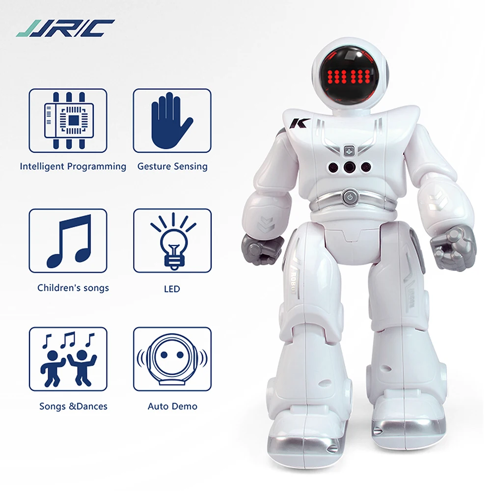 

New JJRC R18 2.4G RC Robot Gesture Sensor Smart Programming Automatic Presentation Intelligent RC Toys w/ Music Songs Lighting