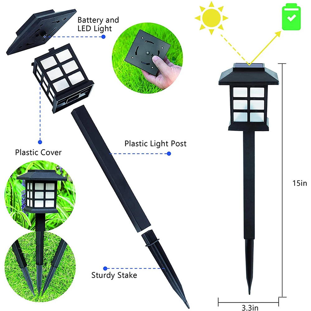 2/4/6PC Solar Powered Led Lawn Lamp Outdoor Waterproof Pathway Light for Garden Landscape Path Yard Patio Driveway Walkway Decor
2/4/6PC Solar Powered Led Lawn Lamp Outdoor Waterproof Pathway Light for Garden Landscape Path Yard Patio Driveway Walkway Decor