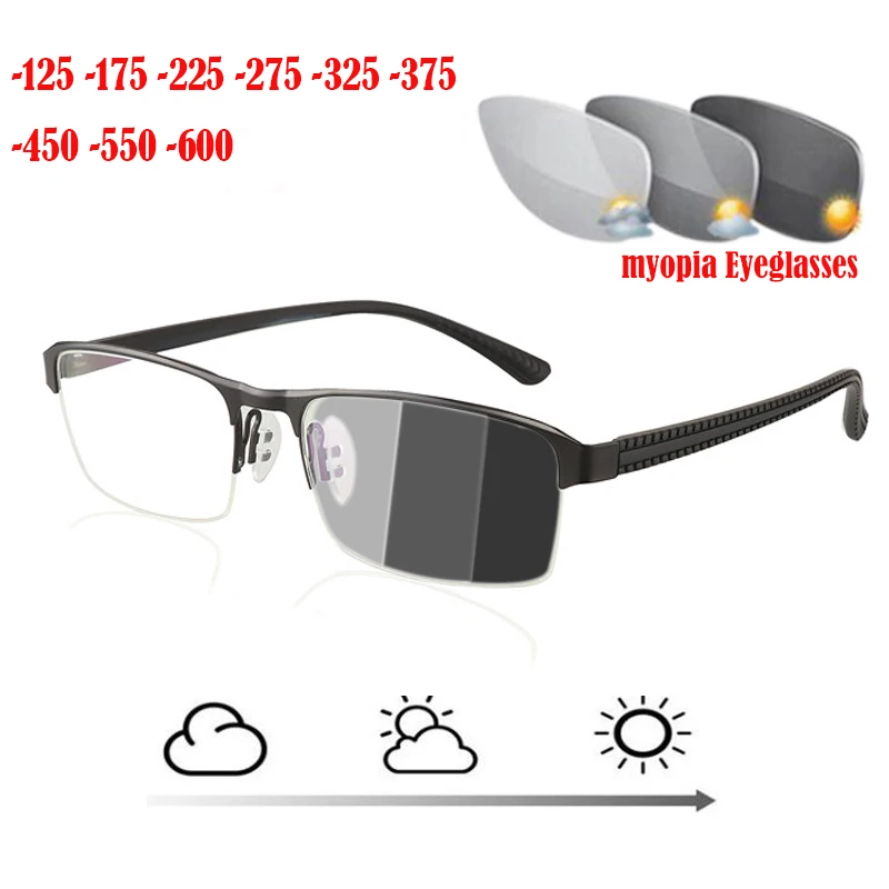 Transition Sunglasses Photochromic myopia Eyeglasses Finished myopia Glasses Men Women Computer Optical Glasses Frame -4.5 -1.25
Transition Sunglasses Photochromic myopia Eyeglasses Finished myopia Glasses Men Women Computer Optical Glasses Frame -4.5 -1.25