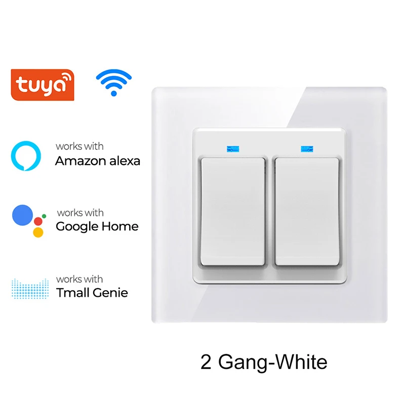 Newest Wifi Smart Touch Switch 16ATuya Smart WIFI Wireless Switch Socket Glass Panel EU/US Touch Switch Wall Switch Button Panel
Newest Wifi Smart Touch Switch 16ATuya Smart WIFI Wireless Switch Socket Glass Panel EU/US Touch Switch Wall Switch Button Panel