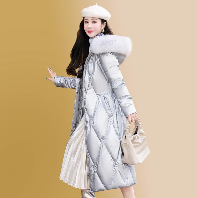 80%White Duck Down Women's Down Jacket Fox Fur Collar Hooded Female Winter Parkas Thicken Warm Women Coats Invierno MujerZjt1237
80%White Duck Down Women's Down Jacket Fox Fur Collar Hooded Female Winter Parkas Thicken Warm Women Coats Invierno MujerZjt1237