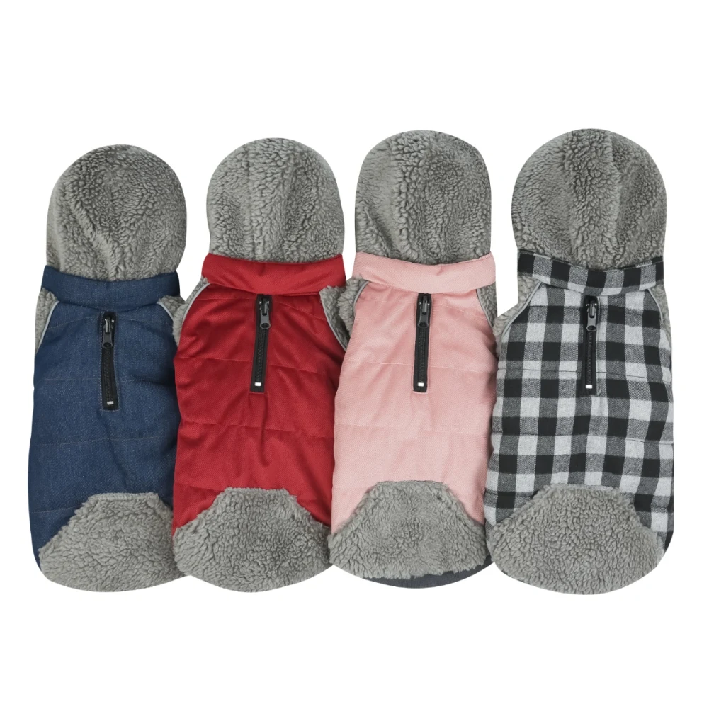 Winter Fleece Dog Jacket Warm Pet Clothes Double-Sided Wearable Hoodie Hooded Jacket For Labrador Reflective Big Dog Coats
Winter Fleece Dog Jacket Warm Pet Clothes Double-Sided Wearable Hoodie Hooded Jacket For Labrador Reflective Big Dog Coats