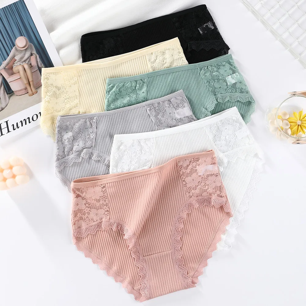 Cotton Panties Women Comfortable Underwear Sexy High-Rise Lace Underpants Female Lingerie Big Size Ladies Briefs Underwears 3XL
Cotton Panties Women Comfortable Underwear Sexy High-Rise Lace Underpants Female Lingerie Big Size Ladies Briefs Underwears 3XL