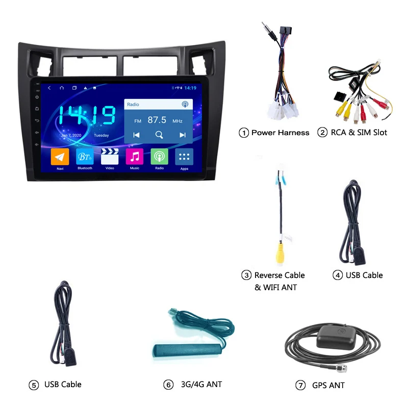 Android 10 Car GPS Navigation For Toyota Yaris 2008-2011 WIFI Radio Video Multimedia Player DSP CarPlay Intelligent System
Android 10 Car GPS Navigation For Toyota Yaris 2008-2011 WIFI Radio Video Multimedia Player DSP CarPlay Intelligent System