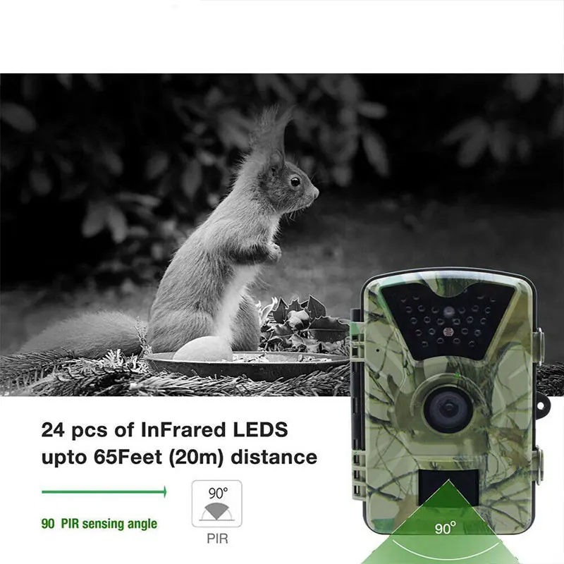 Wilderness Trail Solar Powered Camera Wireless Waterproof Infrared Night Vision JHP-Best | Безопасность и защита