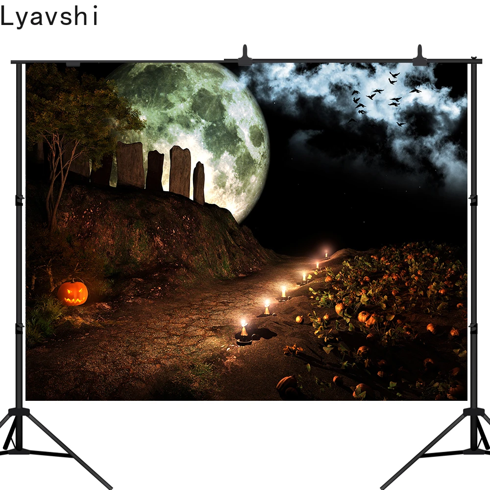 Фотофон Lyavshi на Хэллоуин, свеча, надгробие, тыква, лампы, Ночная Луна, фон для детской портретной фотосъемки
Фотофон Lyavshi на Хэллоуин, свеча, надгробие, тыква, лампы, Ночная Луна, фон для детской портретной фотосъемки
