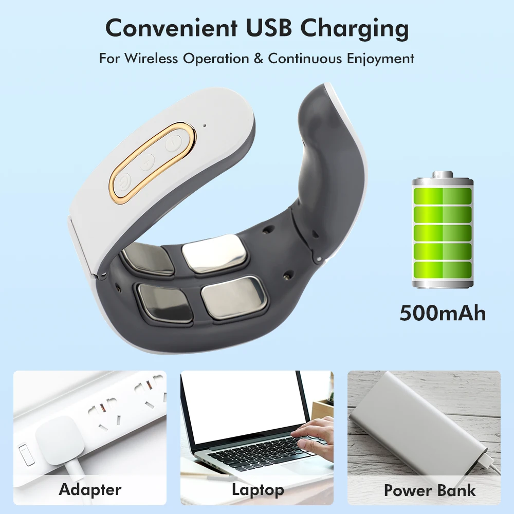 Neck Massager EMS Pulse Cervical Traction Therapy Massage Stimulator Relaxation Cervical Vertebra Physiotherapy Pain Relief
Neck Massager EMS Pulse Cervical Traction Therapy Massage Stimulator Relaxation Cervical Vertebra Physiotherapy Pain Relief