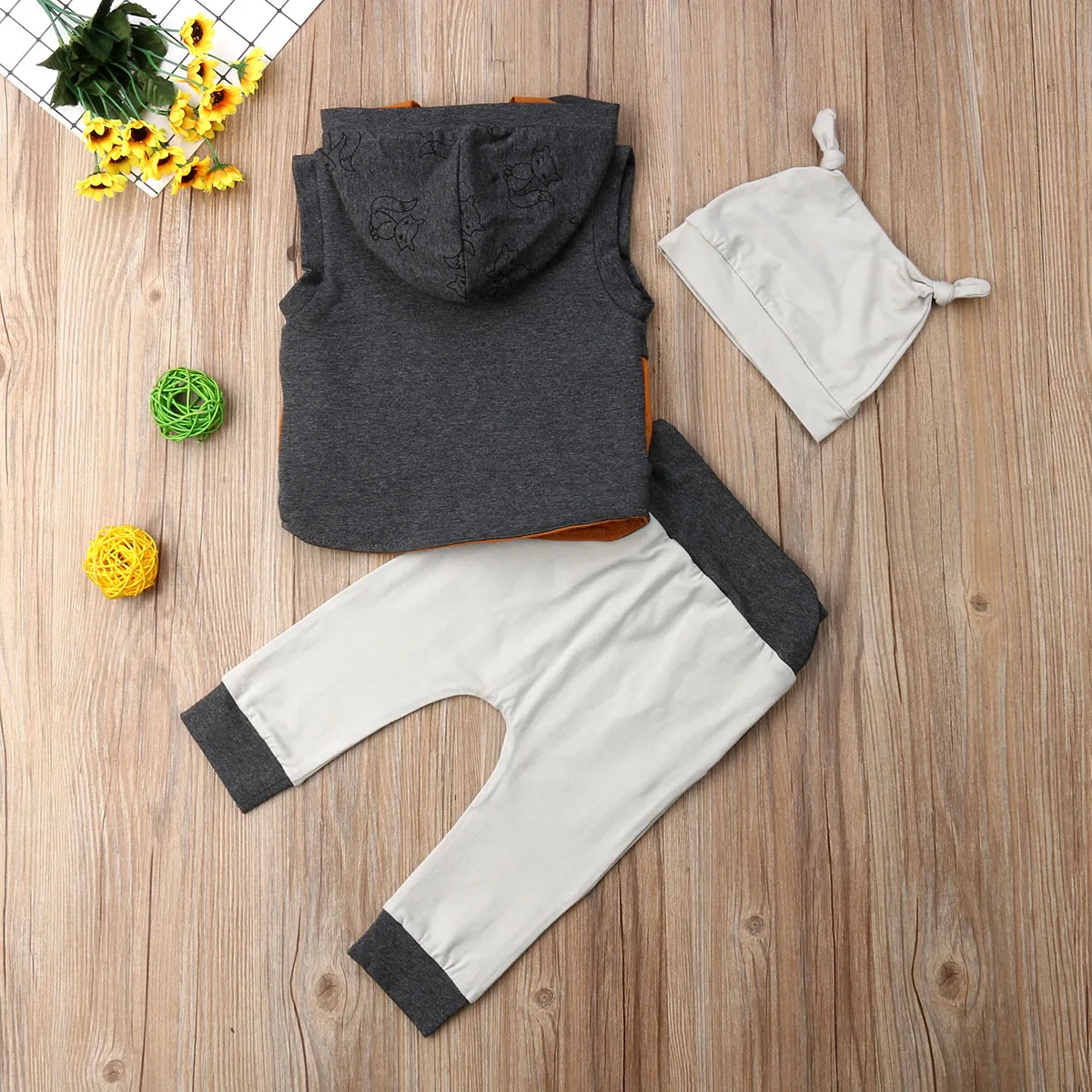 Kids Baby Boy Button Sweatshirt Tops+Pants Hat Outfits Sleeveless Hooded Clothes
Kids Baby Boy Button Sweatshirt Tops+Pants Hat Outfits Sleeveless Hooded Clothes