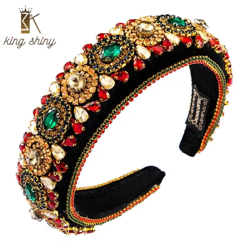 High Class Baroque Full Geometric Crystal Headband for Woman Hand Made Multi Color Rhinestone Padded Sponge Hairband Headpieces
High Class Baroque Full Geometric Crystal Headband for Woman Hand Made Multi Color Rhinestone Padded Sponge Hairband Headpieces