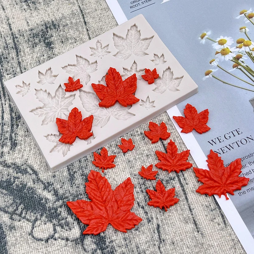 Maple Leaves Silicone Sugarcraft Mold Resin Tools Cupcake Baking Mould Fondant Cake Decorating Tools
Maple Leaves Silicone Sugarcraft Mold Resin Tools Cupcake Baking Mould Fondant Cake Decorating Tools