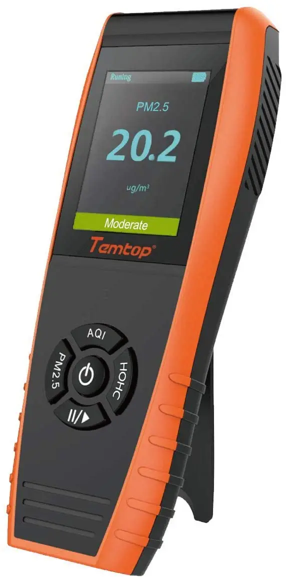 Temtop LKC-1000E Air Quality Detector Professional Formaldehyde Monitor Detector with HCHO/PM2.5/PM10/Particles/AQI
Temtop LKC-1000E Air Quality Detector Professional Formaldehyde Monitor Detector with HCHO/PM2.5/PM10/Particles/AQI